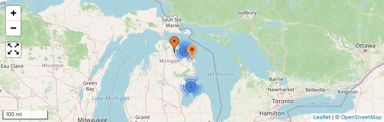 Related schools map