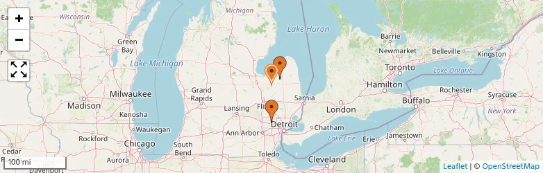 Related schools map