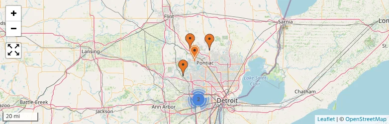 Related schools map