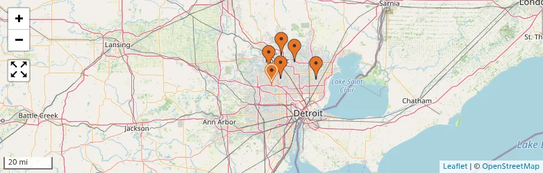 Related schools map