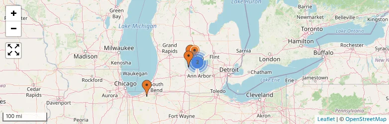 Related schools map
