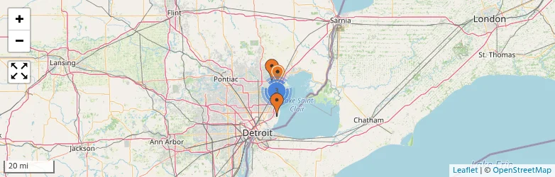 Related schools map