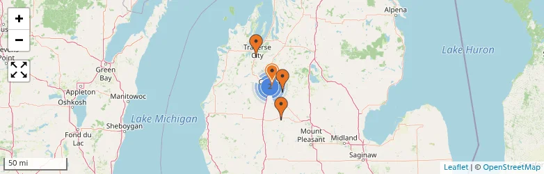 Related schools map