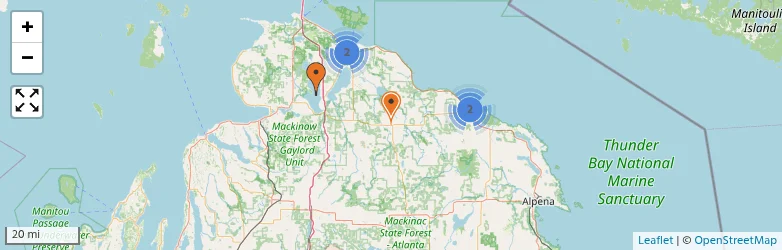 Related schools map