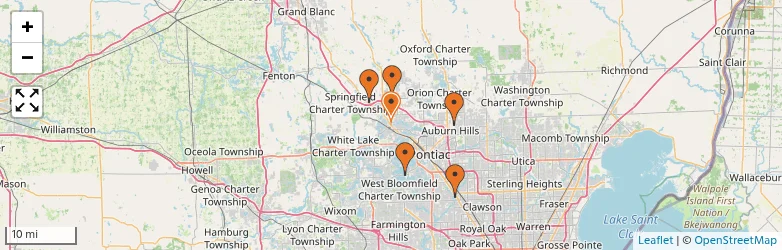 Related schools map