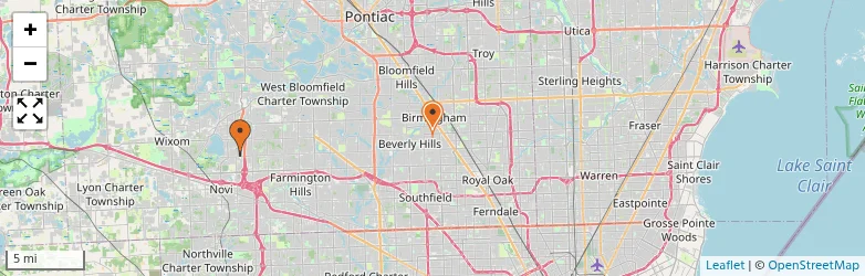 Related schools map