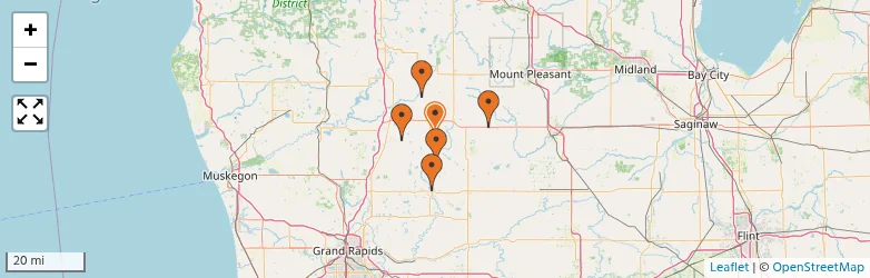 Related schools map