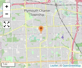 Map of Plymouth-canton Montessori School