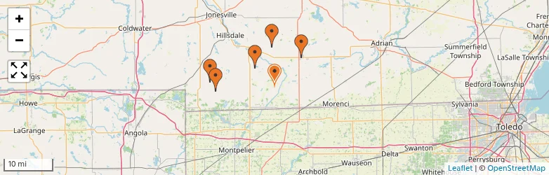 Related schools map