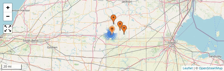 Related schools map