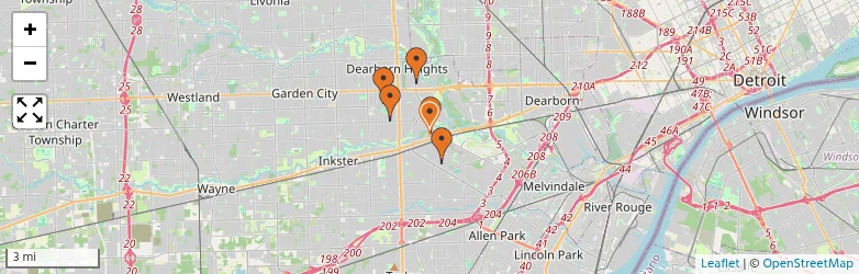 Related schools map