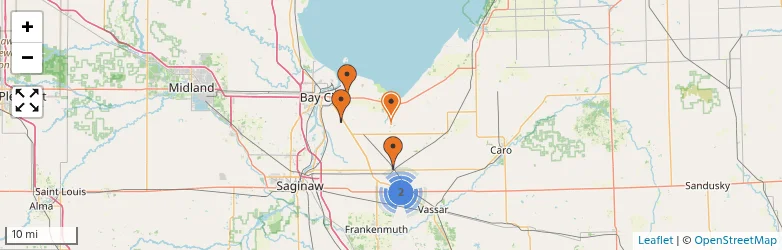 Related schools map