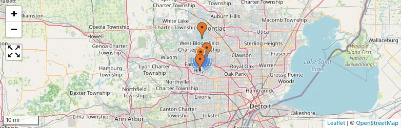 Related schools map