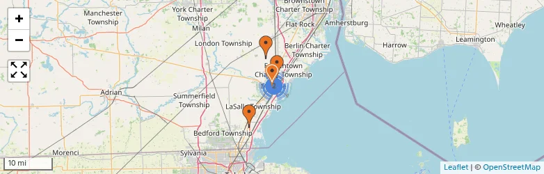 Related schools map