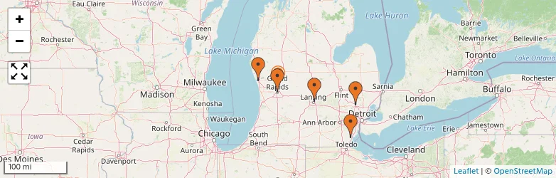 Related schools map