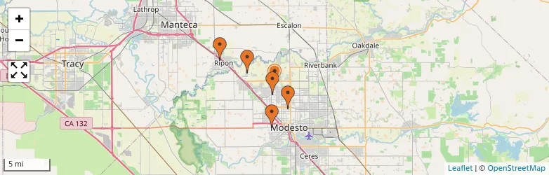 Related schools map