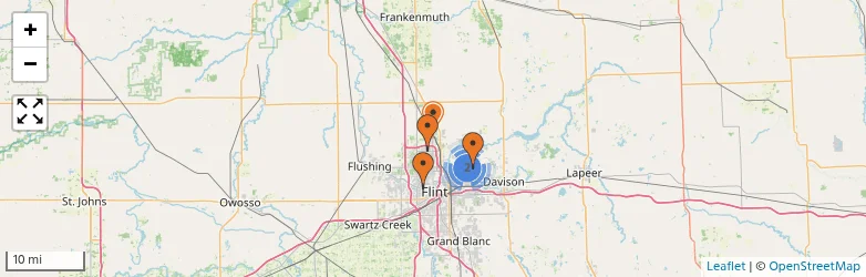 Related schools map