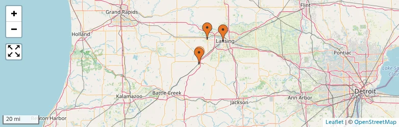 Related schools map