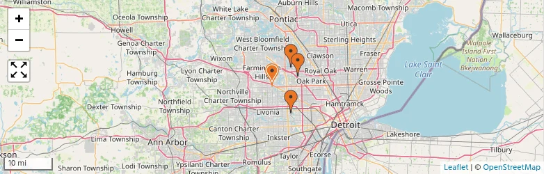 Related schools map
