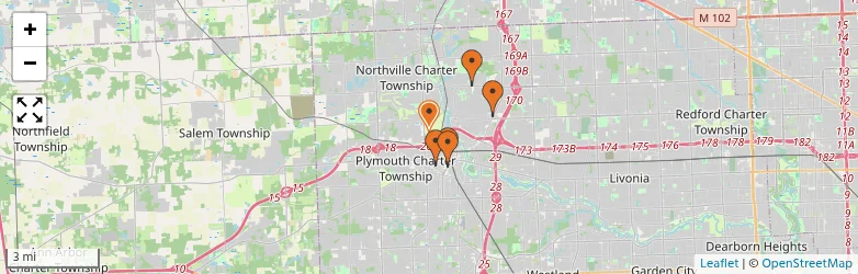 Related schools map