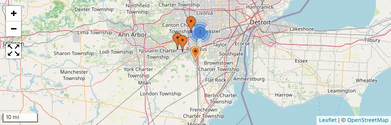 Related schools map