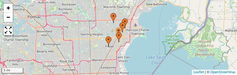 Related schools map