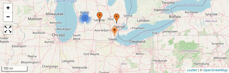 Related schools map