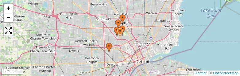 Related schools map