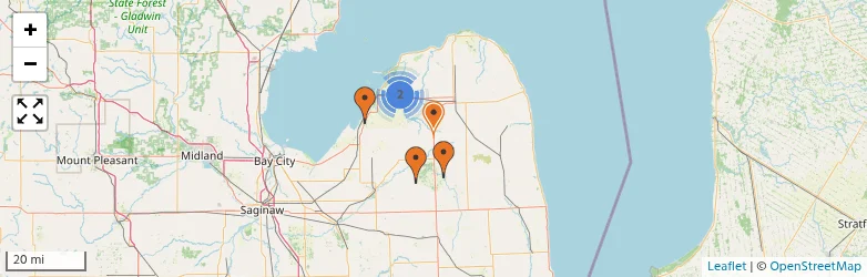 Related schools map