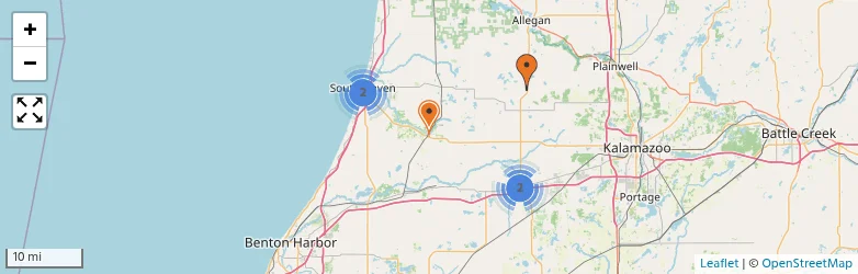 Related schools map