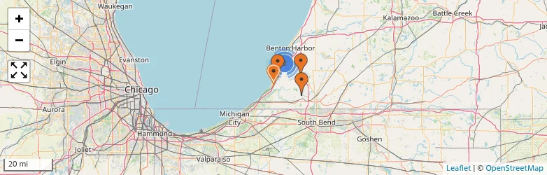 Related schools map