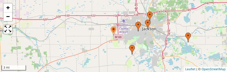 Related schools map