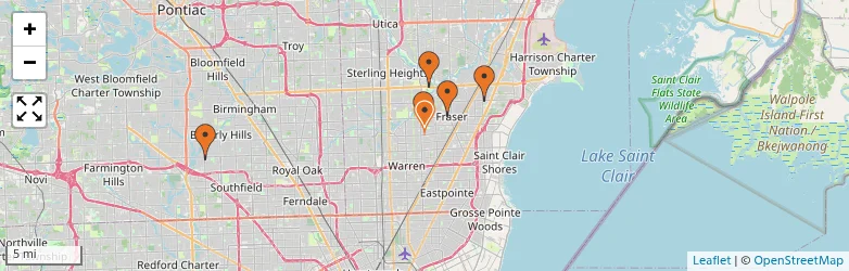 Related schools map