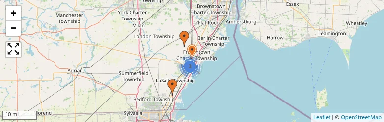 Related schools map