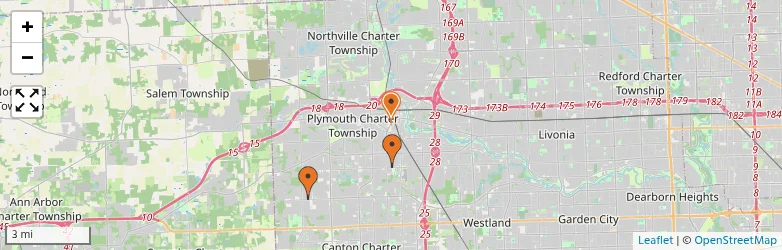 Related schools map