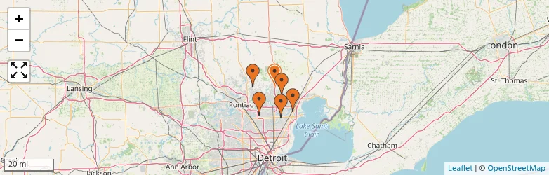 Related schools map