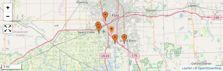 Related schools map