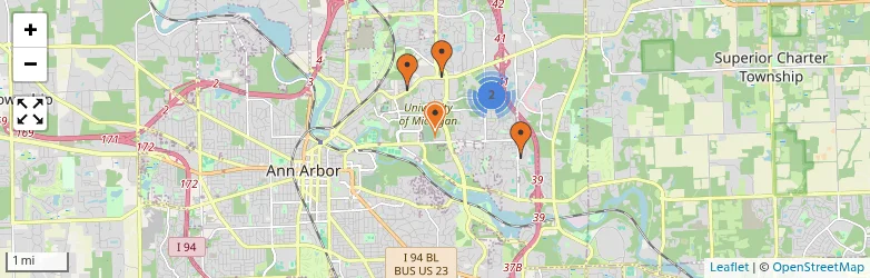Related schools map