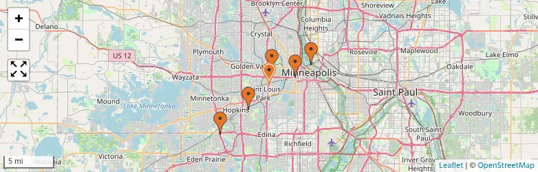 Related schools map