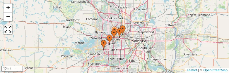 Related schools map