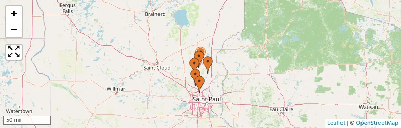 Related schools map