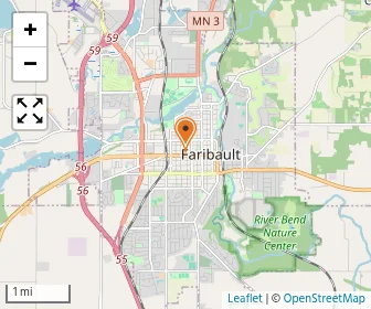 Map of Faribault Lutheran School