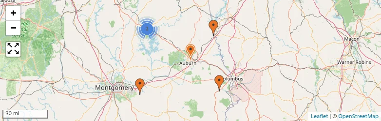 Related schools map
