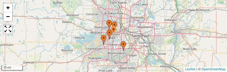 Related schools map