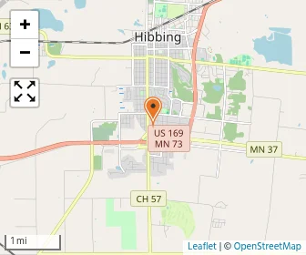 Map of Hibbing Catholic Elementary Schools