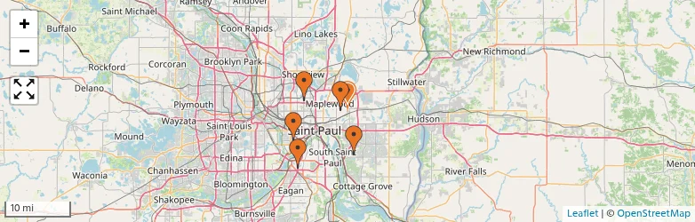 Related schools map