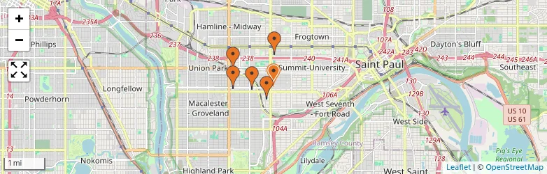Related schools map