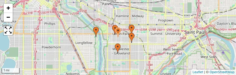 Related schools map