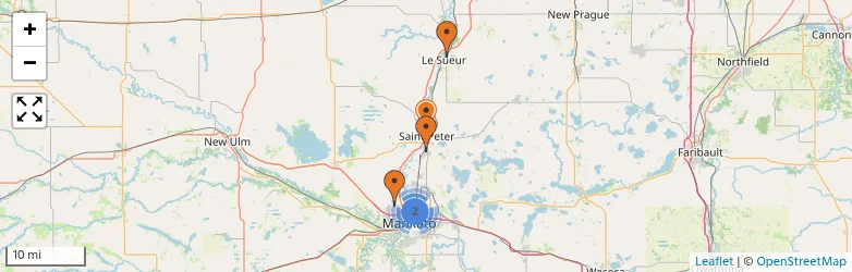 Related schools map