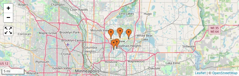 Related schools map